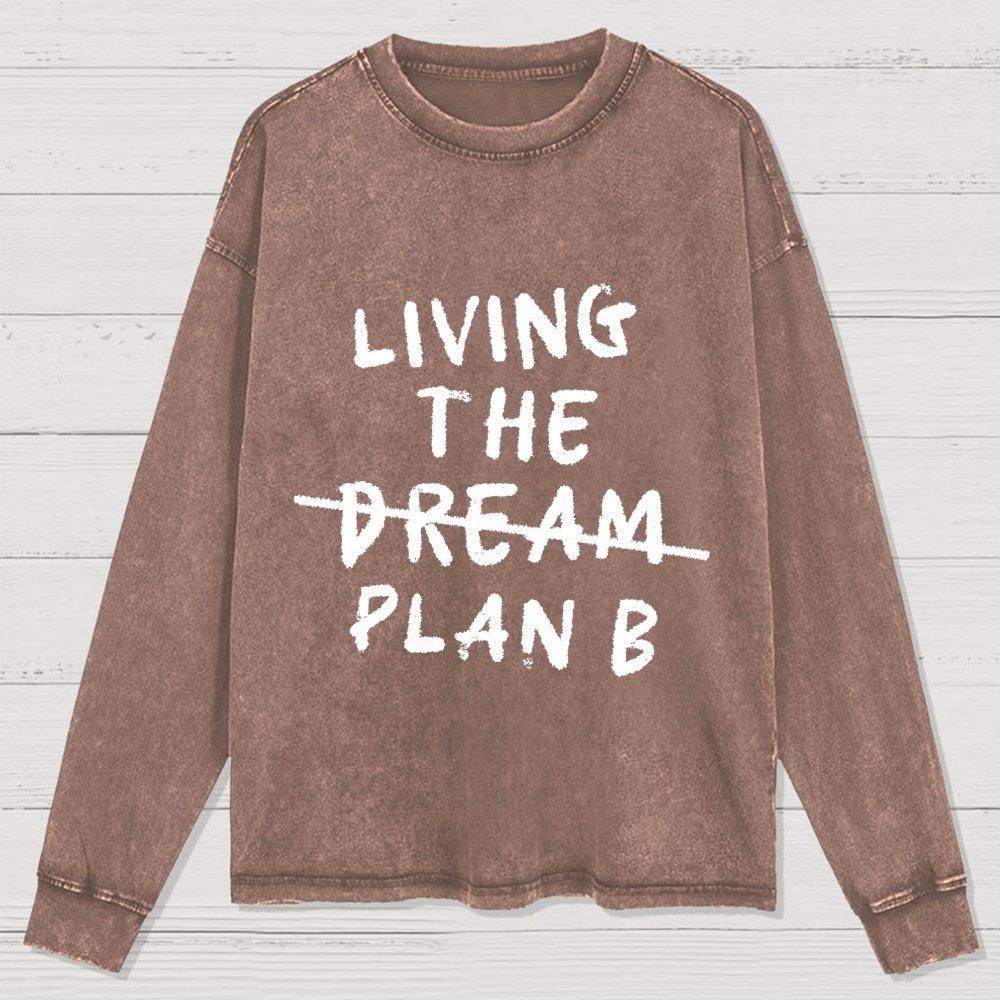 Living Plan B Washed Long Sleeve Tee