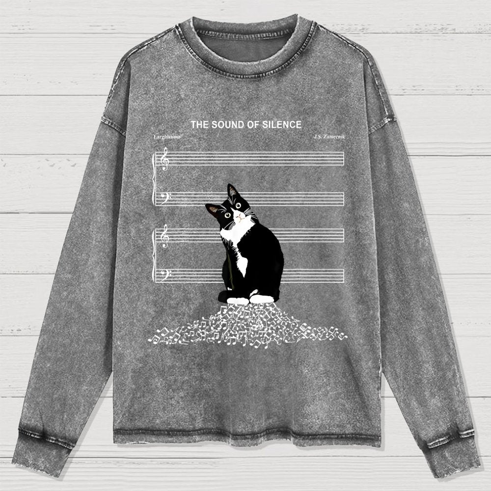 The Sound of Silence Washed Long Sleeve Tee