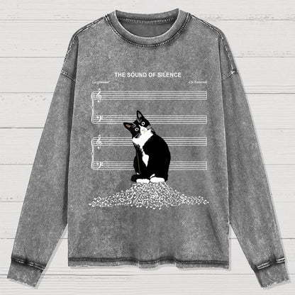 The Sound of Silence Washed Long Sleeve Tee