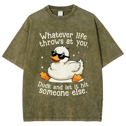 Whatever Life Throws At You Vintage Distressed T-shirt