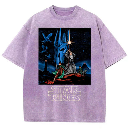 Star Rings Vintage Distressed T-shirt