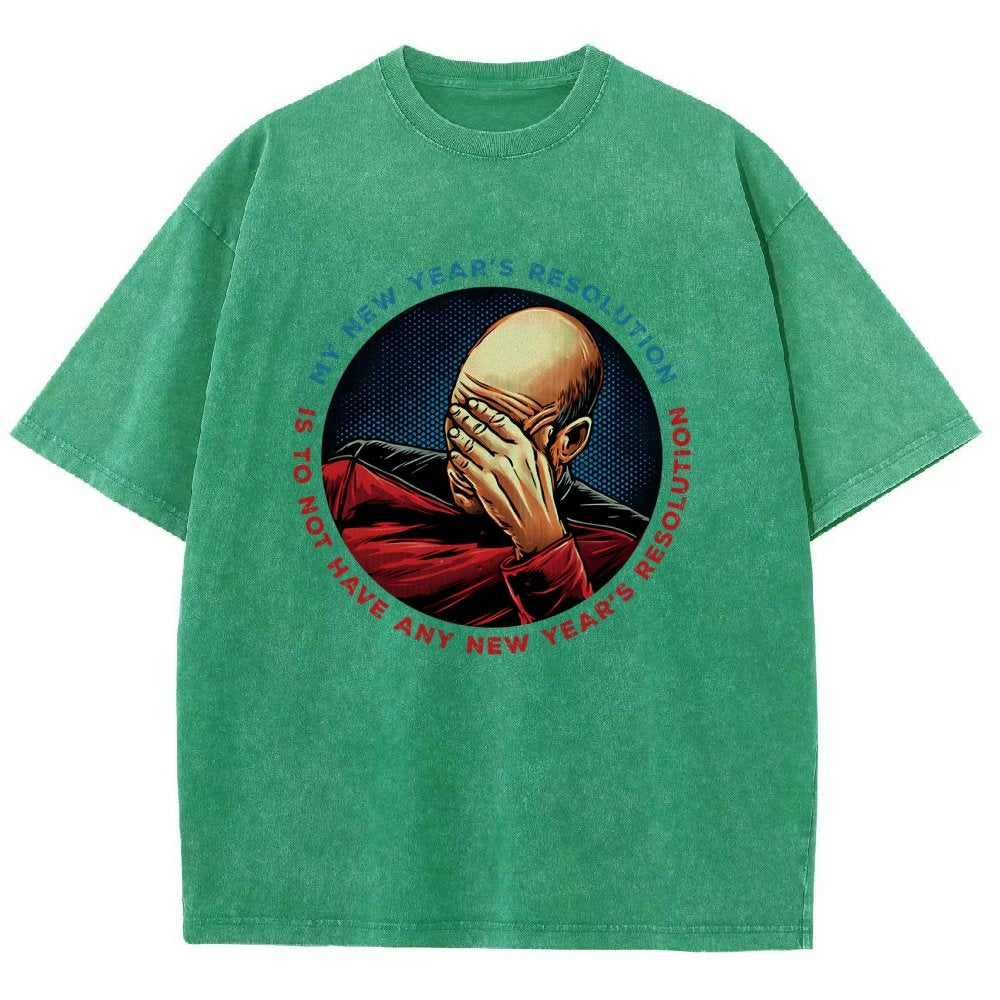 No New Year’s Resolution Vintage Distressed T-shirt