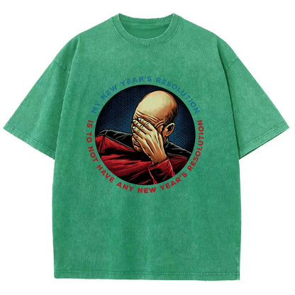 No New Year’s Resolution Vintage Distressed T-shirt