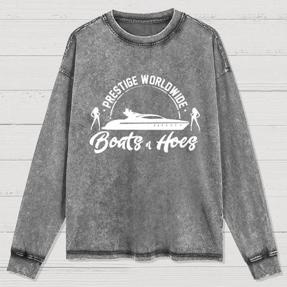 Boats 'n Hoes Washed Long Sleeve Tee