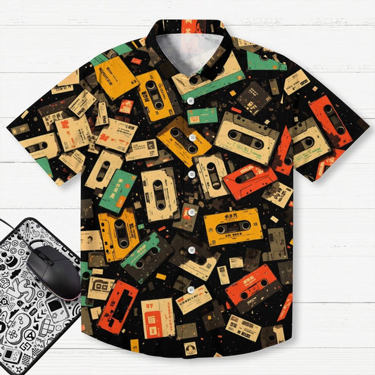 Vintage Tape Geek Hawaiian Shirt