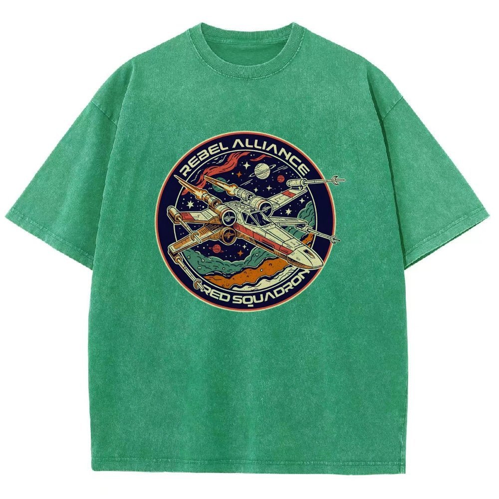 Squadron Patch Vintage Distressed T-shirt