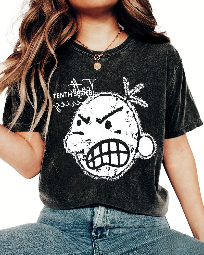 Retro Street Tenth Series Graphic Vintage Distressed T-shirt