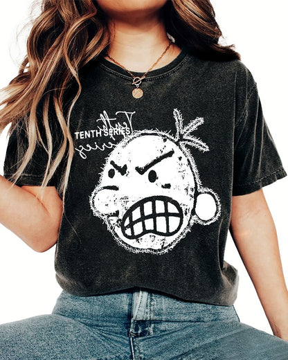 Retro Street Tenth Series Graphic Vintage Distressed T-shirt