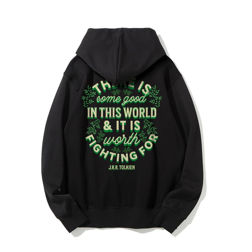 There is Some Good in This World Printed Back Unisex Cotton Hoodie