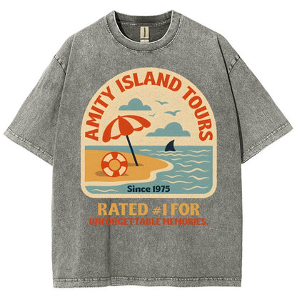 Seaside Tours Vintage Distressed T-shirt
