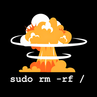 Linux - Funny Linux Command Sudo RM Geek T-Shirt