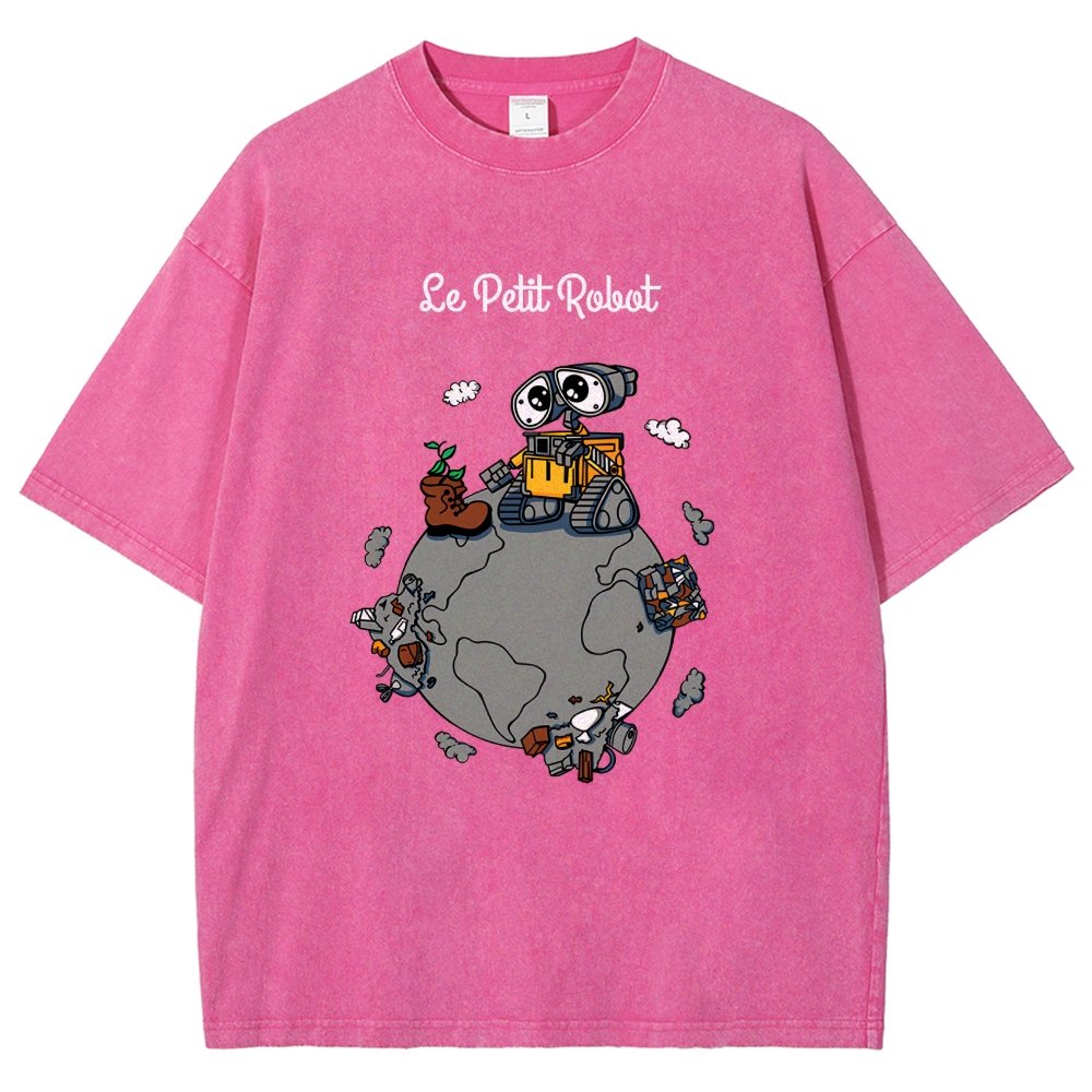 Le Petit Robot Vintage Distressed T-shirt