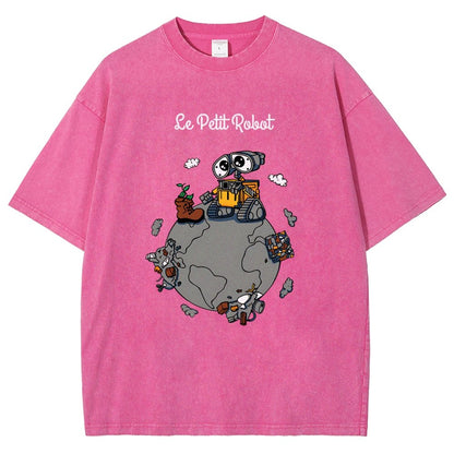 Le Petit Robot Vintage Distressed T-shirt