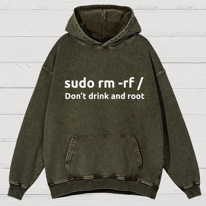 Dont Drink & Root Vintage Distressed Hoodie