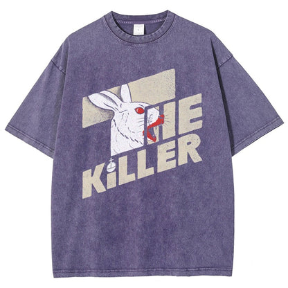 The Glowing Rabbit Vintage Distressed T-shirt
