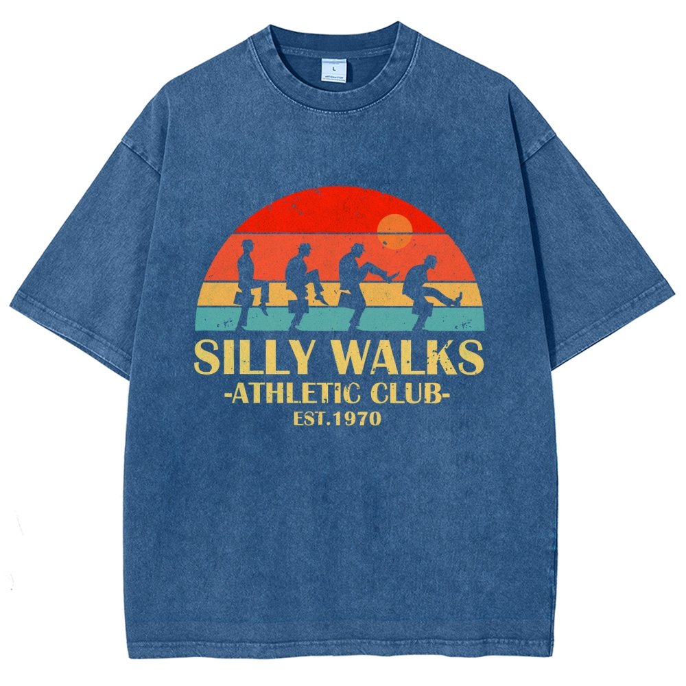 Silly Walks - Athletic Club Vintage Distressed T-shirt