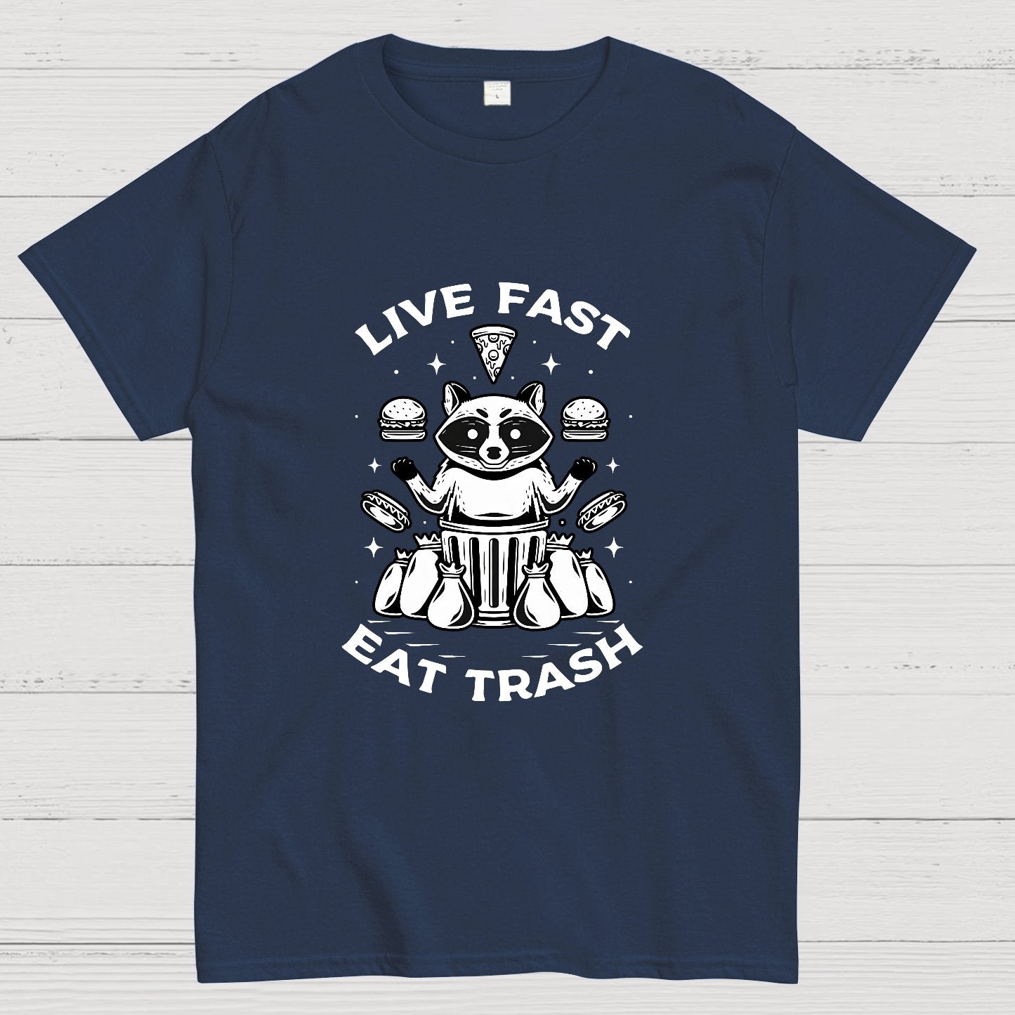 Live Fast Eat Trash Geek T-Shirt