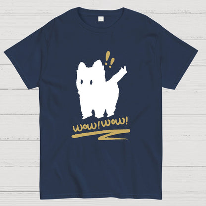 Frightened Black Cat Shadow Geek T-Shirt