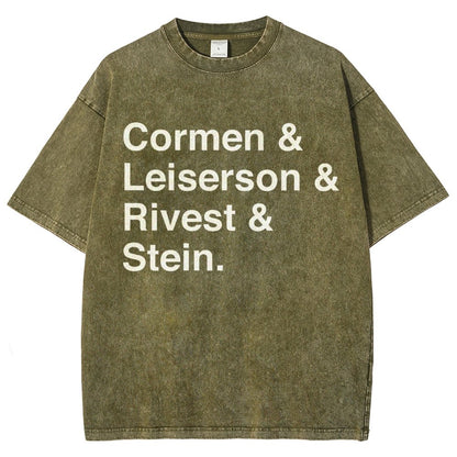 CLRS Algorithms Vintage Distressed T-shirt