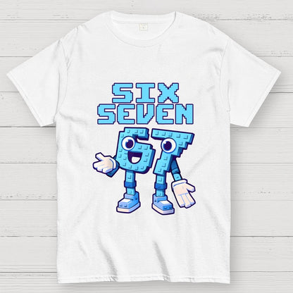 Six Seven Ice Cream Drip 67 Meme Gen Alpha Slang Geek T-Shirt