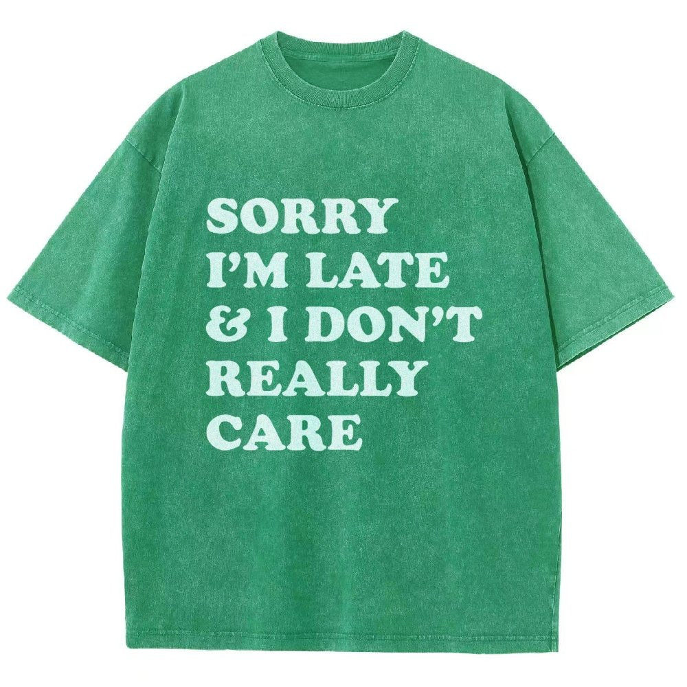 Sorry I'm Late Vintage Distressed T-shirt