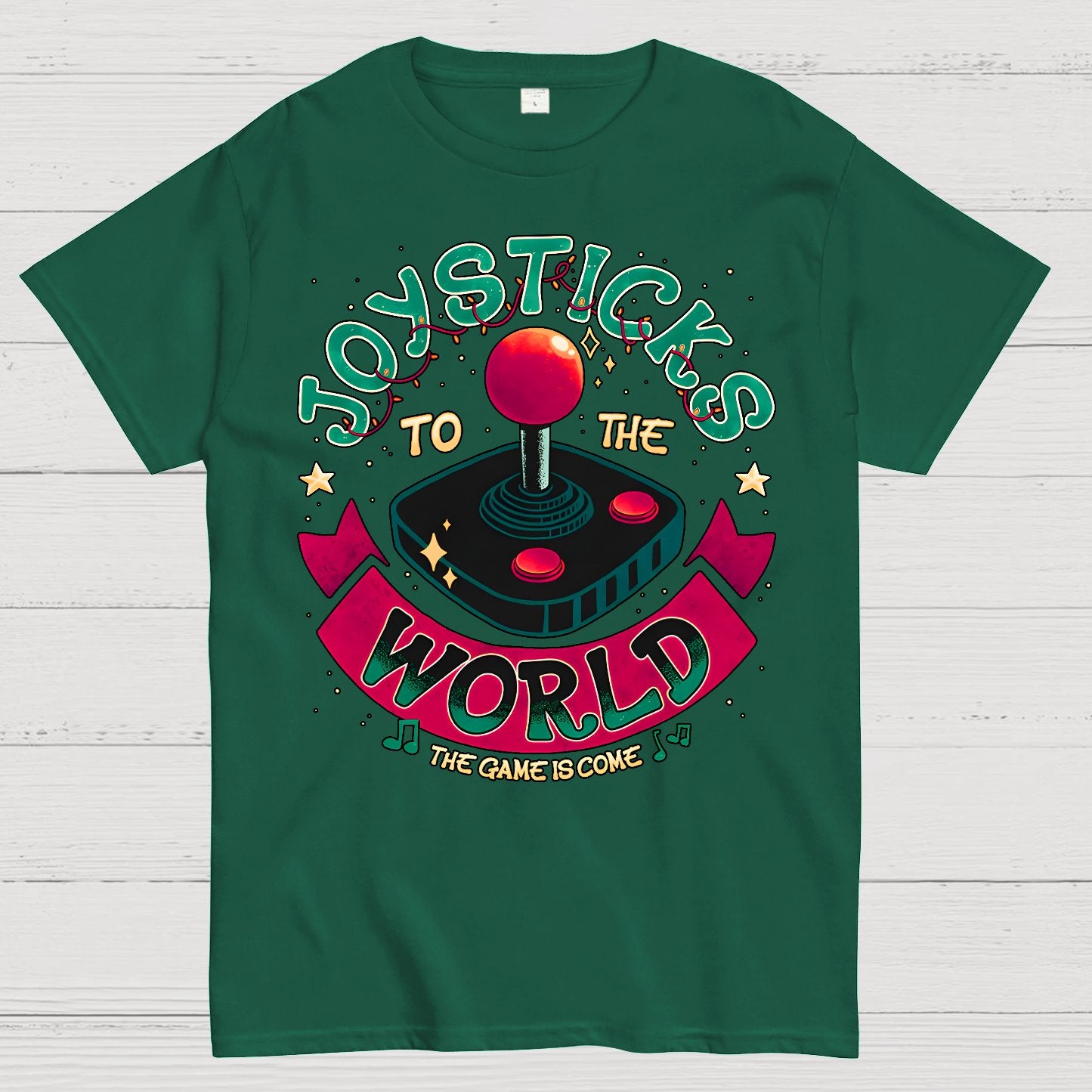 Joysticks To The World Geek T-Shirt