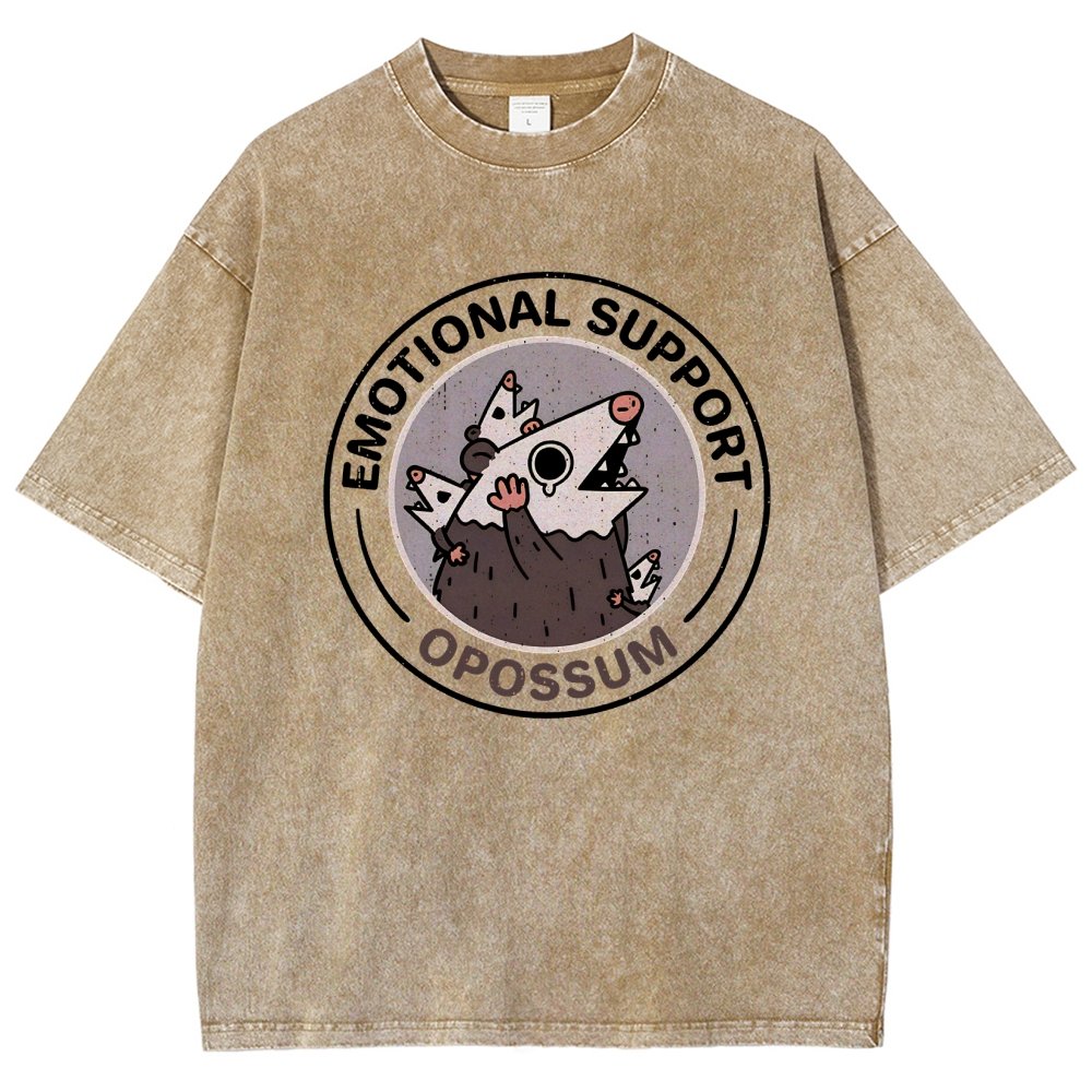 Emotional Support Possum Vintage Distressed T-shirt