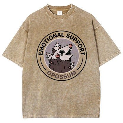 Emotional Support Possum Vintage Distressed T-shirt