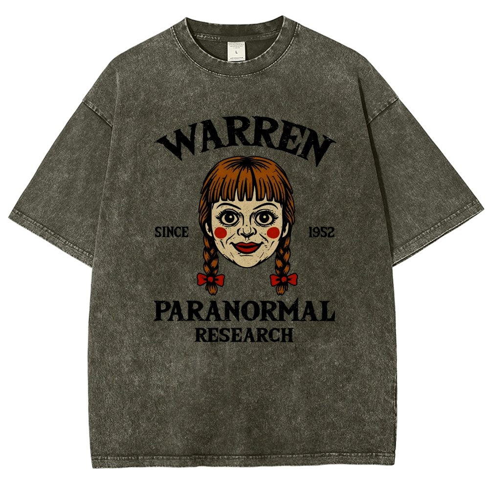Warren Paranormal Research Vintage Distressed T-shirt