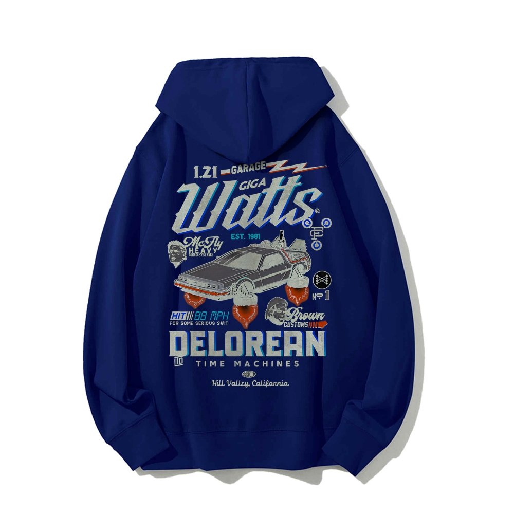 Gigawatts Garage Remix Printed Back Unisex Cotton Hoodie