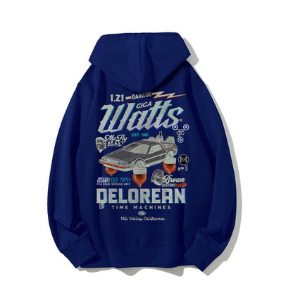 Gigawatts Garage Remix Printed Back Unisex Cotton Hoodie