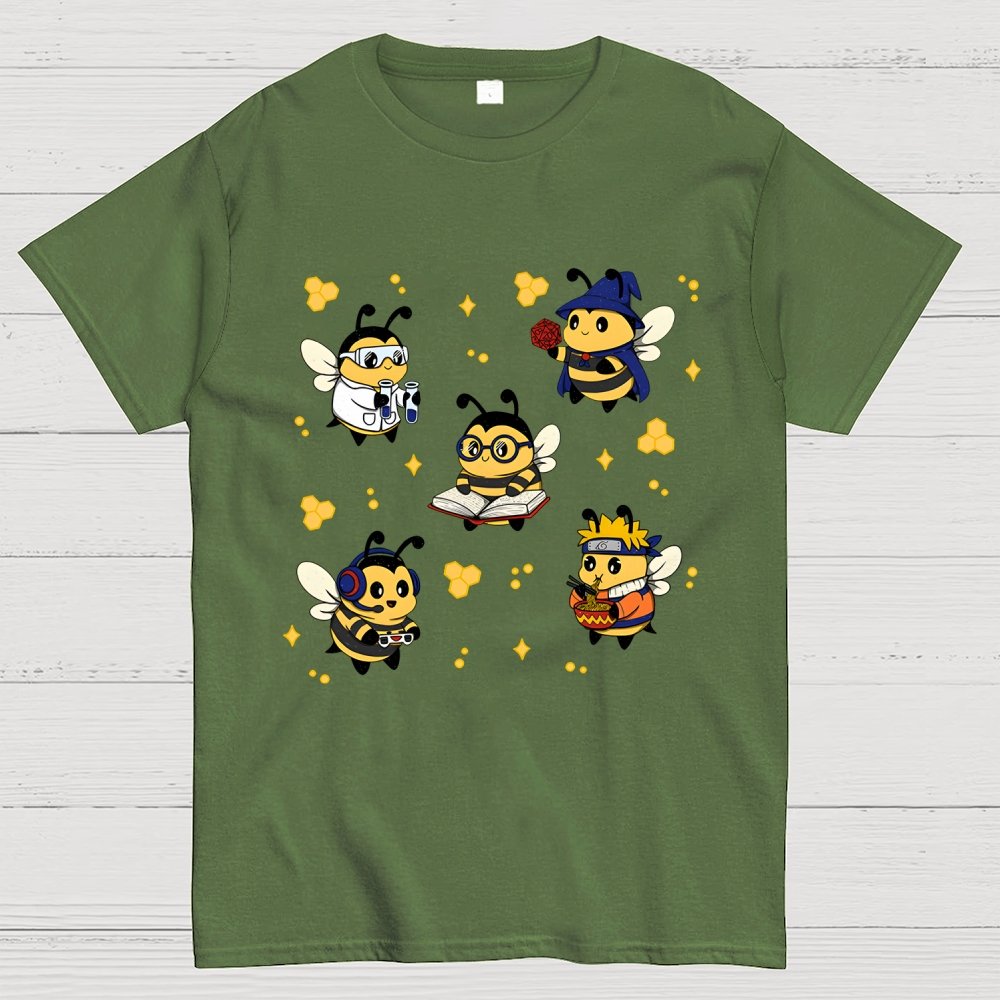 Nerdy Bees Squad Geek T-Shirt