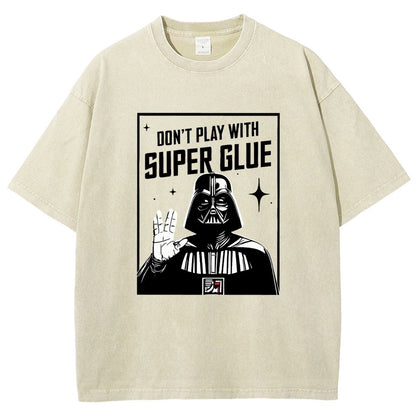 City Safety Tip Keep away from super glue Vintage Distressed T-shirt