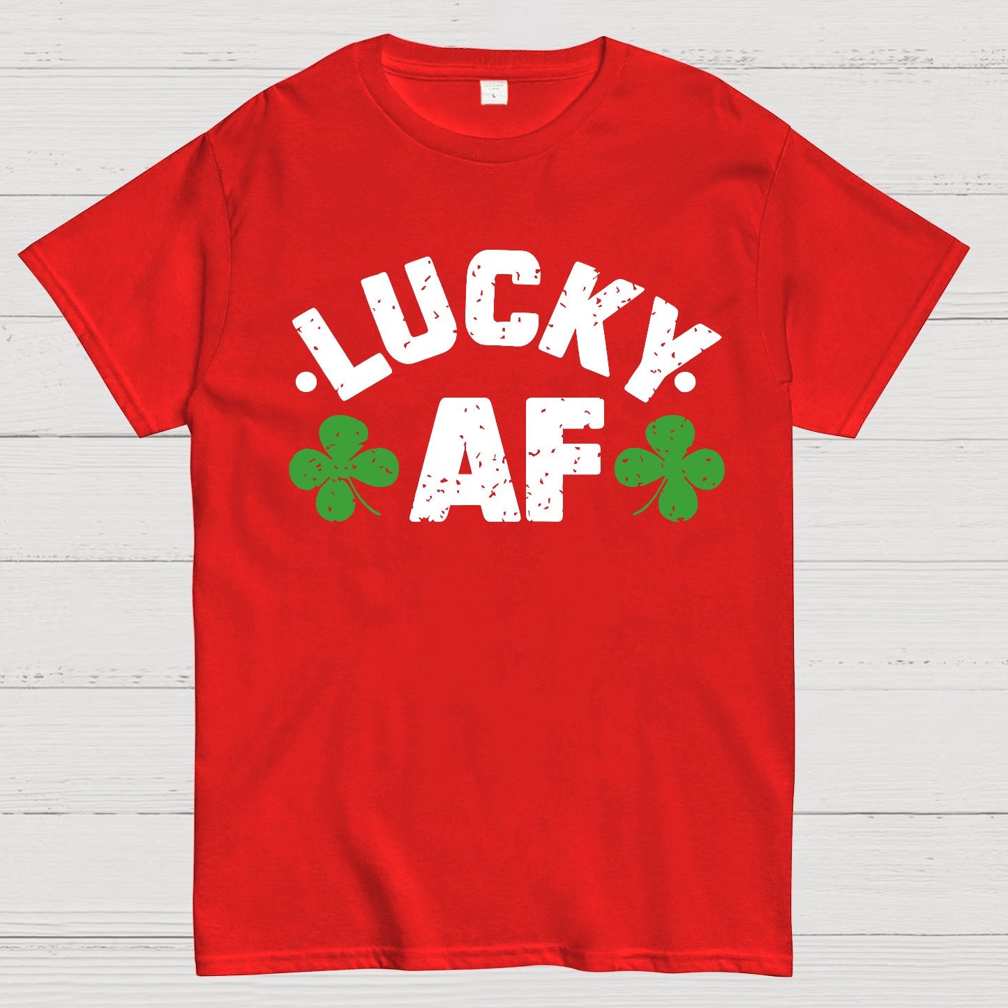 Lucky Af St. Patrick's Day Geek T-Shirt
