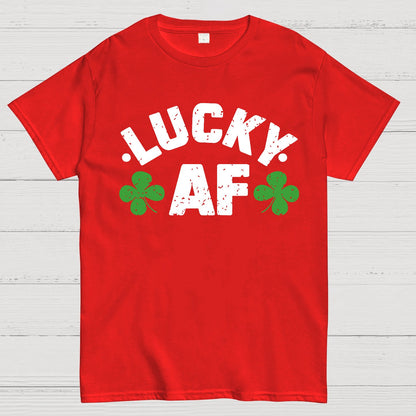 Lucky Af St. Patrick's Day Geek T-Shirt