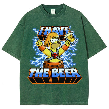 He-Beer Vintage Distressed T-shirt
