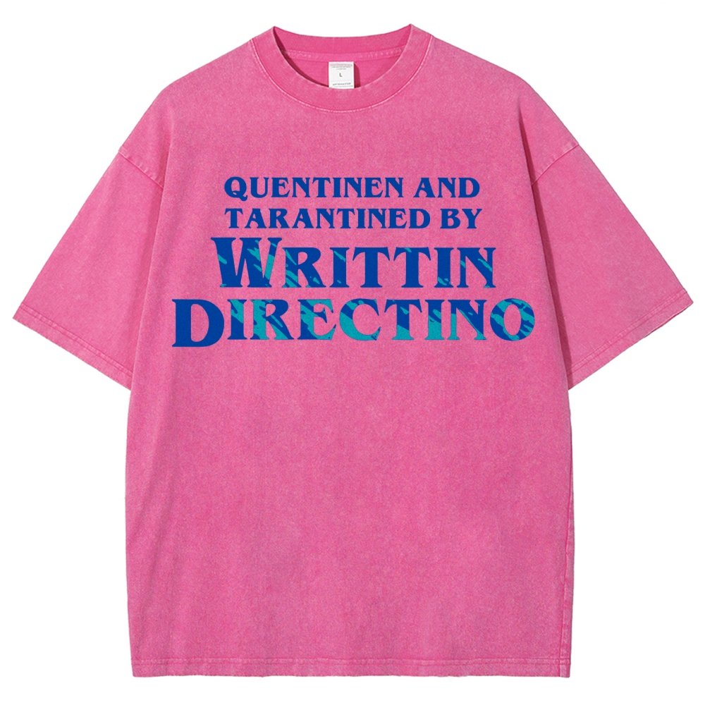 Writtin Directino Vintage Distressed T-shirt
