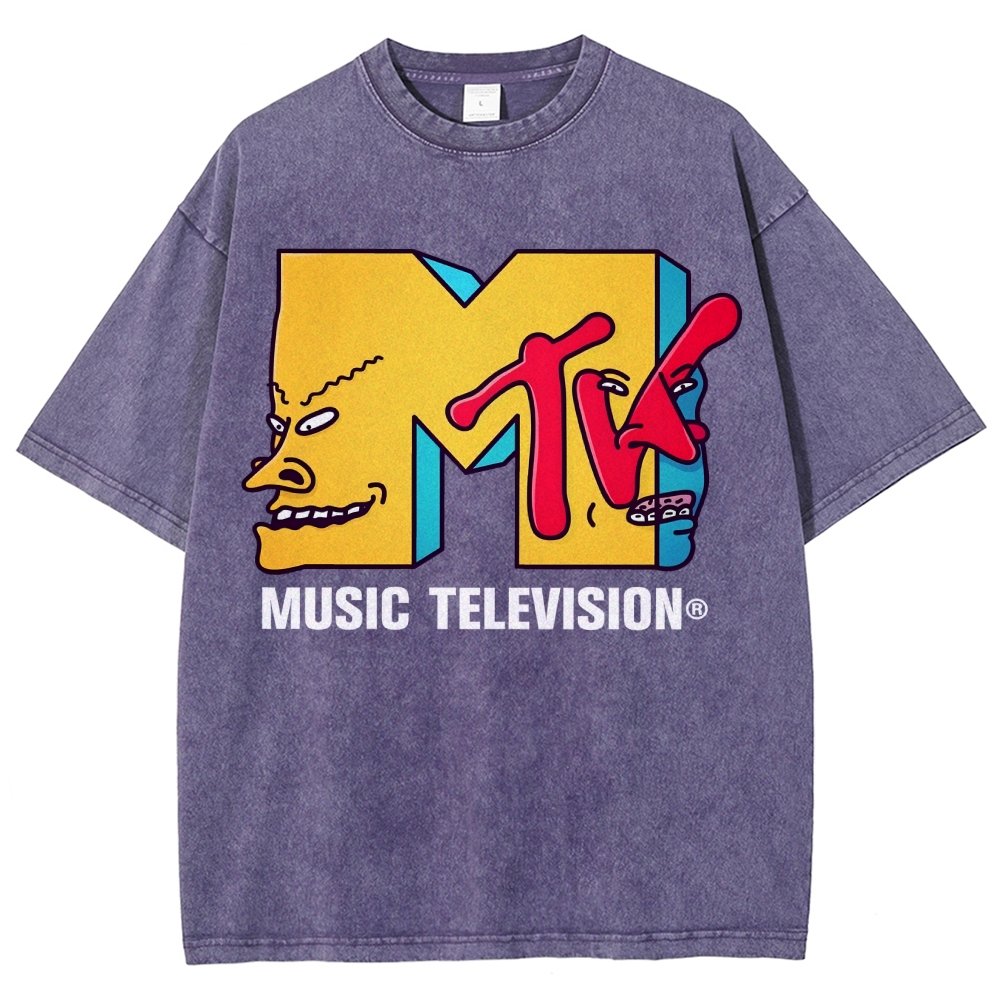 Music Television Vintage Distressed T-shirt