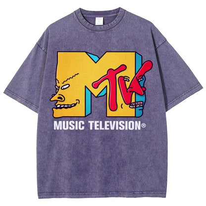 Music Television Vintage Distressed T-shirt