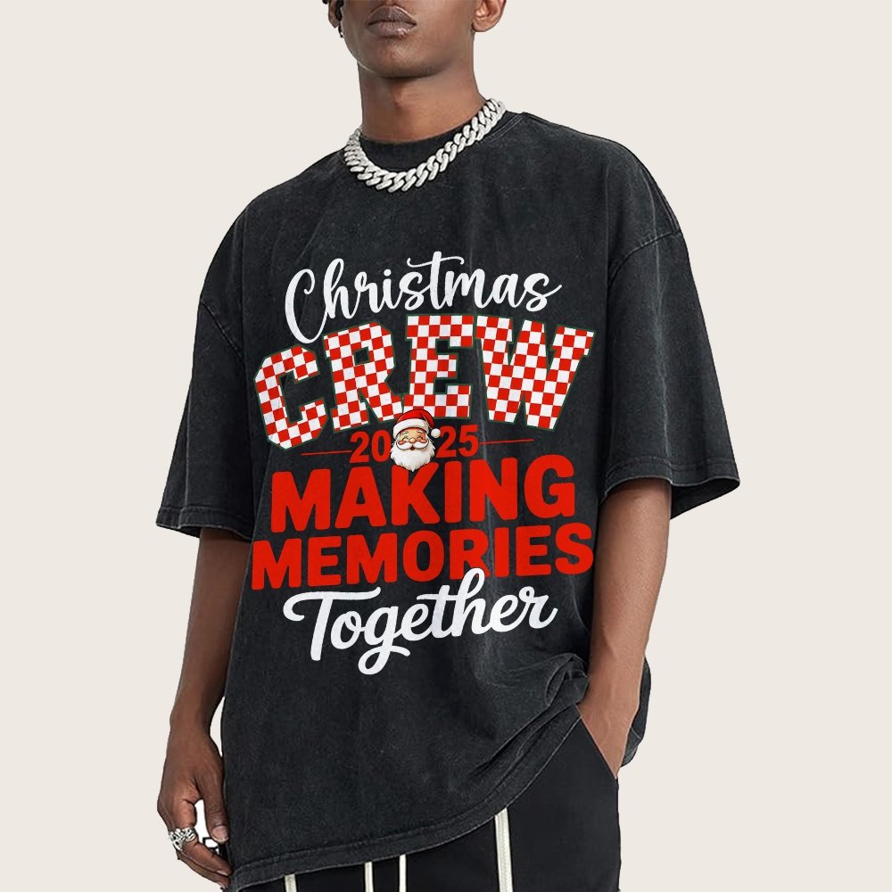 Retro Family Christmas Vintage Distressed T-shirt