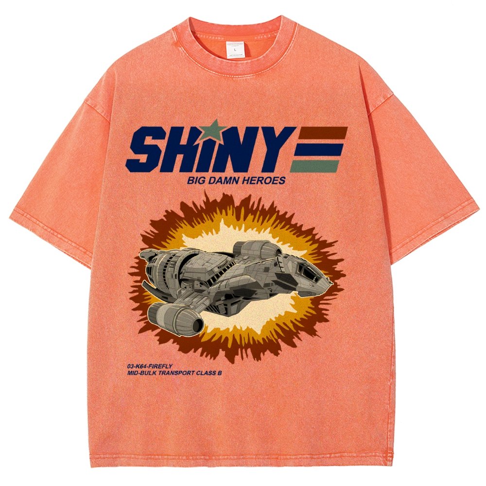 Shiny Heroes Vintage Distressed T-shirt