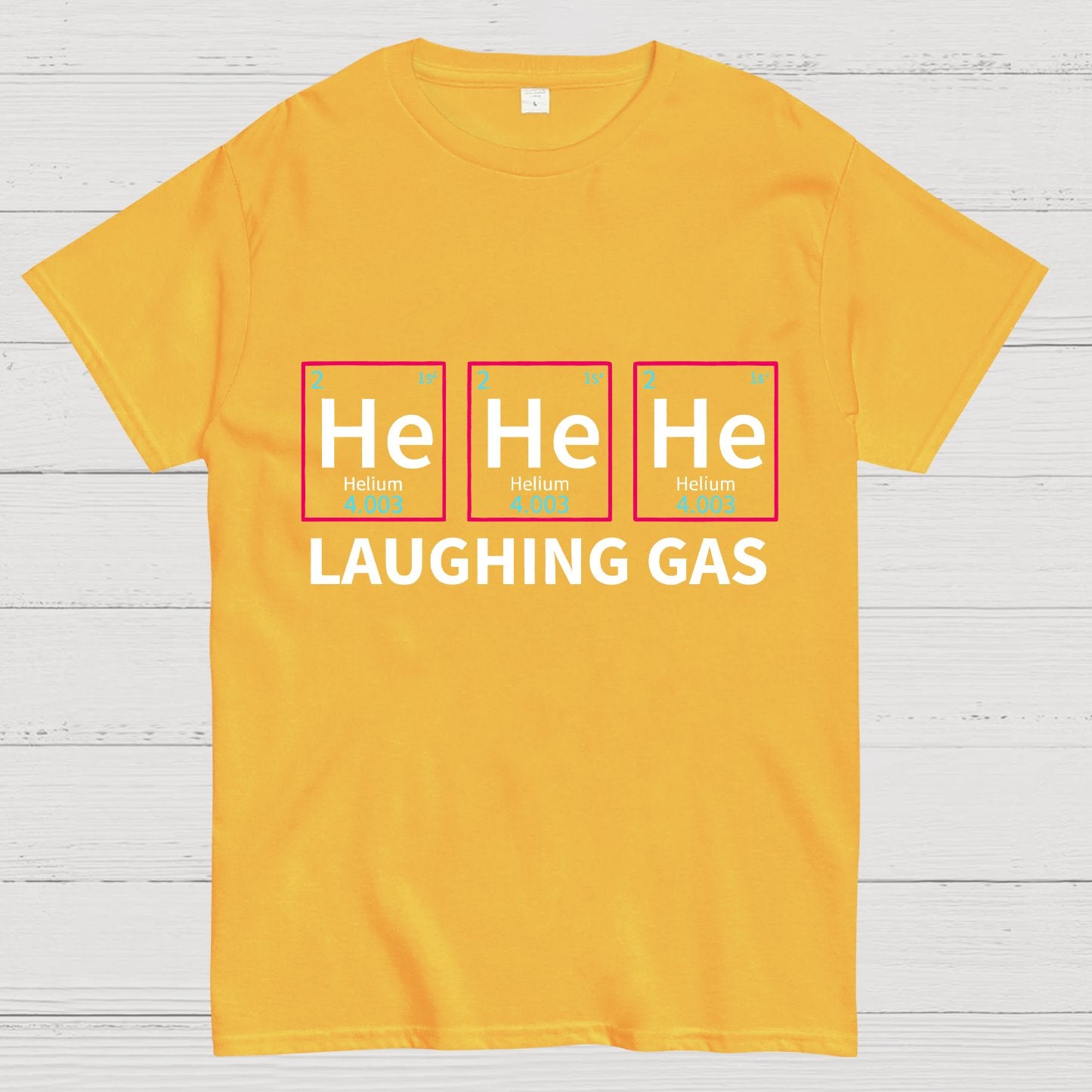 Laughing Gas Periodic Table of Elements Geeky T-Shirt