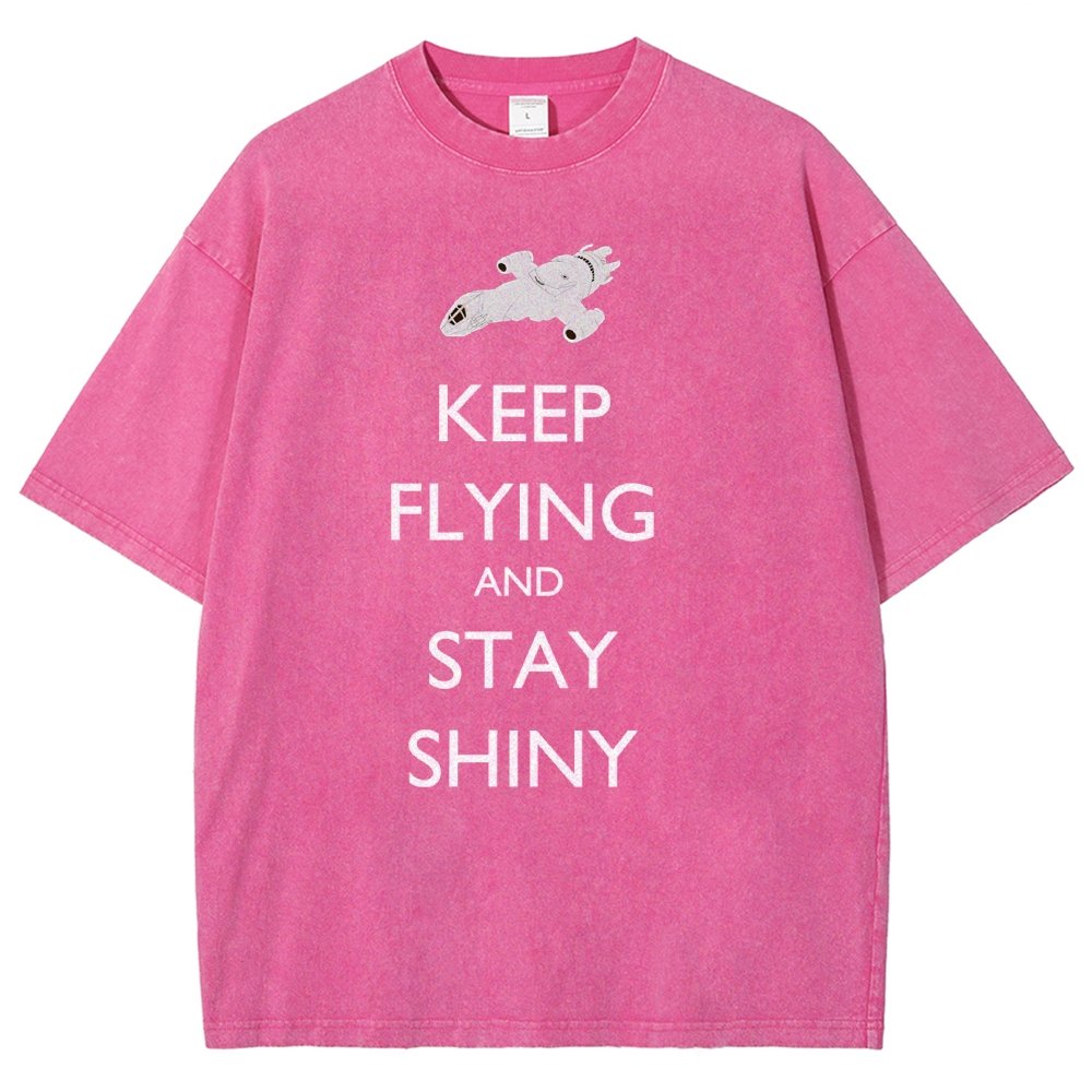 Keep Flying And Stay Shiny Vintage Distressed T-shirt