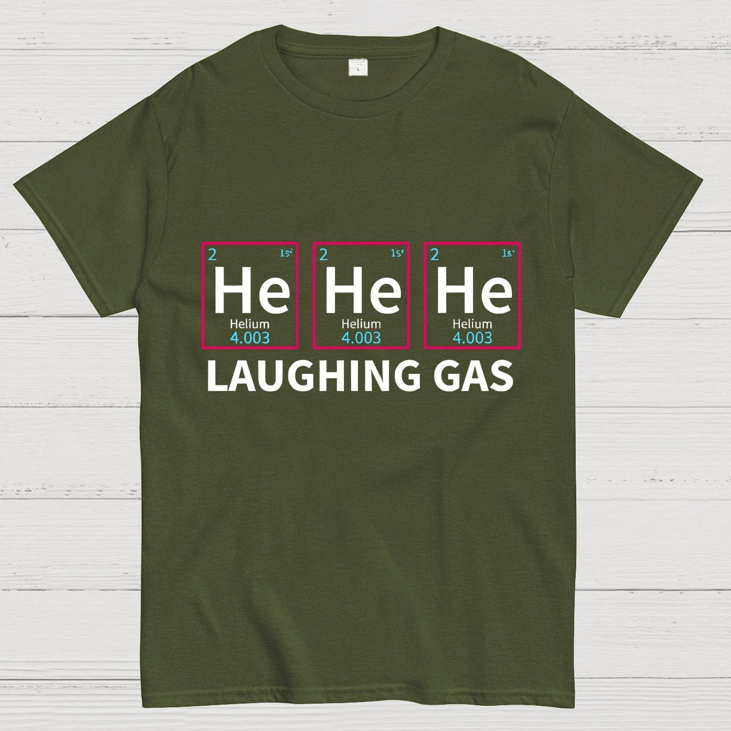 Laughing Gas Periodic Table of Elements Geeky T-Shirt