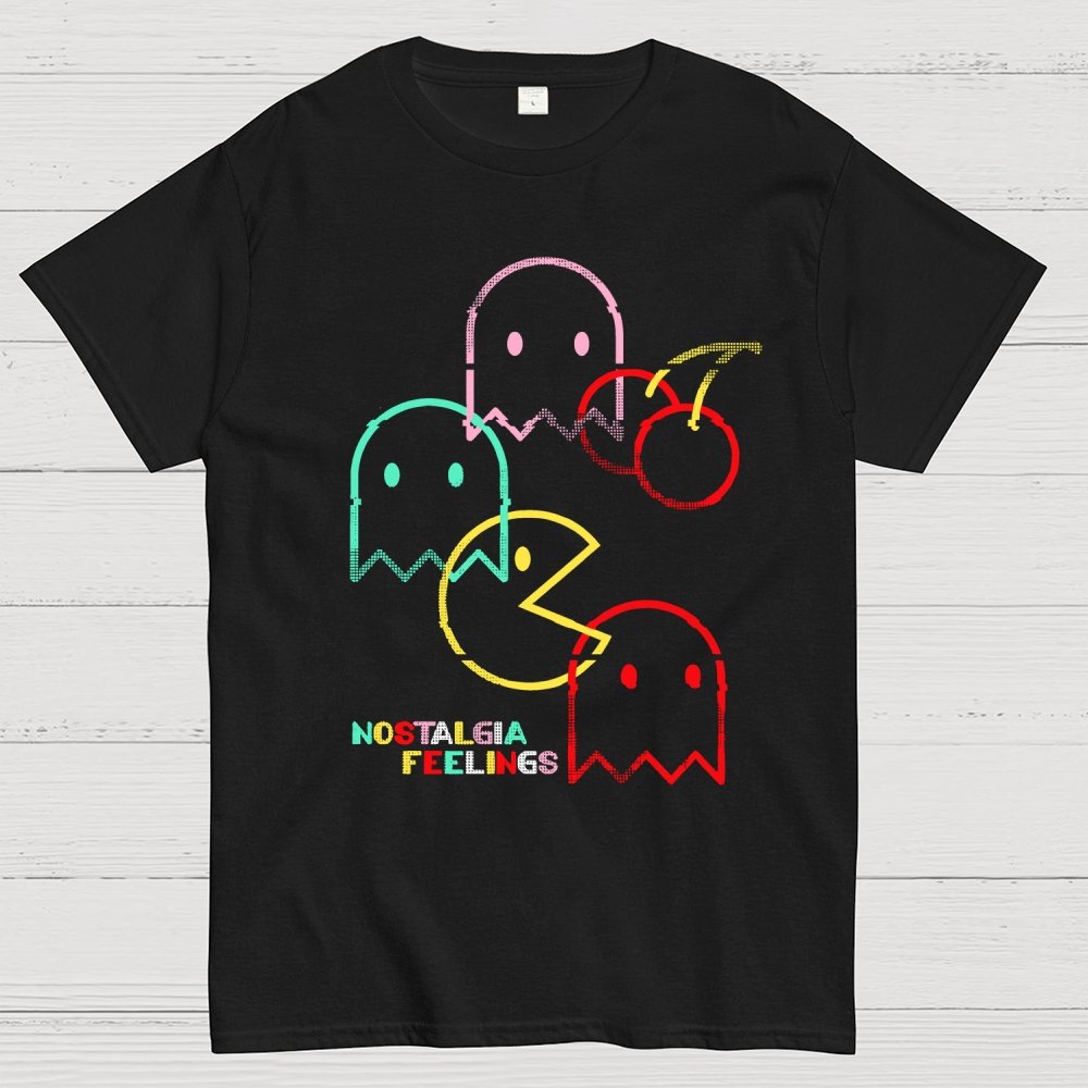 Vintage Game Neon Lines Unisex Geek T-Shirt