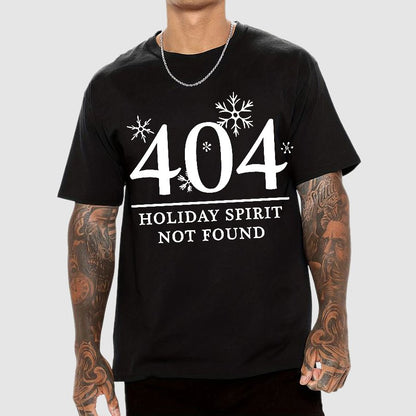 404 Holiday Spirit Not Found Geek T-Shirt