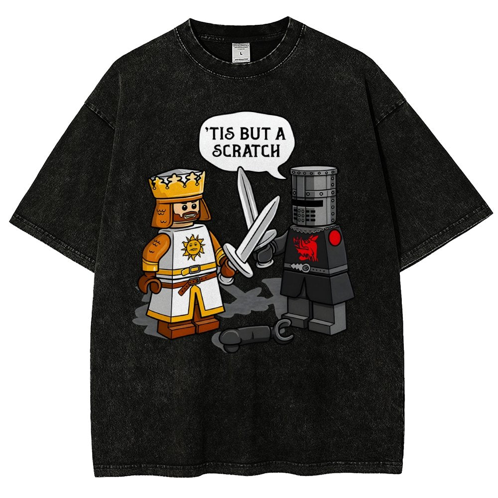 King Vs Knight Vintage Distressed T-shirt
