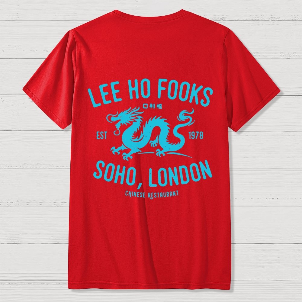 Lee Ho Fooks Vintage Resto Back Printing Geek T-Shirt