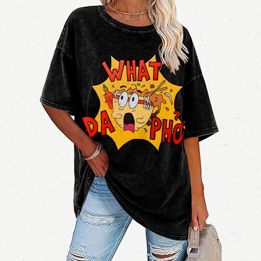 What Da Pho?Vintage Distressed T-shirt
