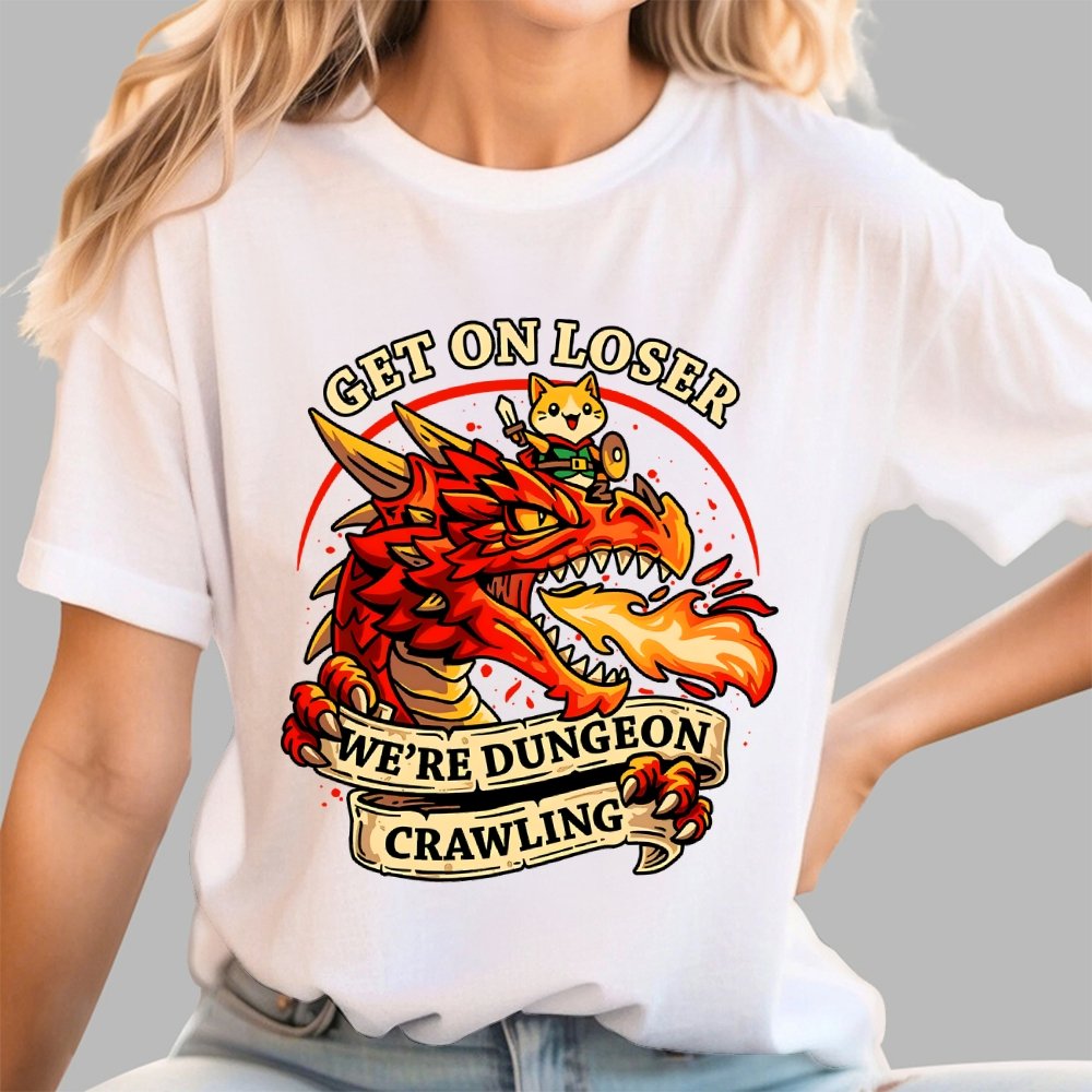 Dungeon Crawling Dragon Geek T-Shirt